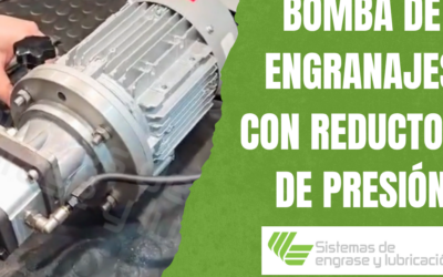 Bomba de engranajes con reductora de presión